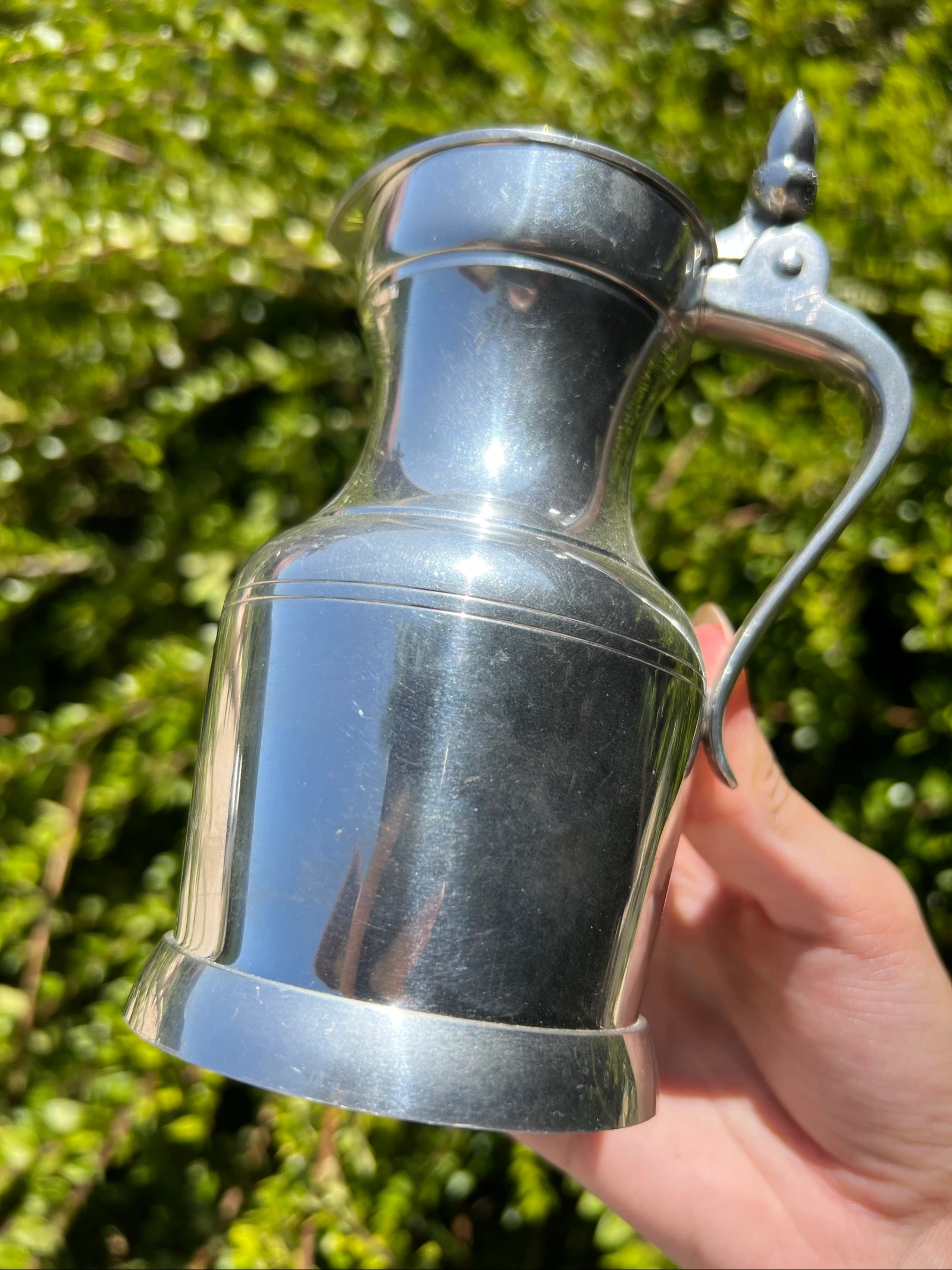🍷 Tin kan ÉTAINS DU MANOIR Parijs Frankrijk 13 cm met vintage deksel – photo 3